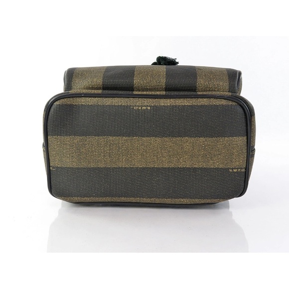 Fendi Black and Brown Striped Backpack main image 8
